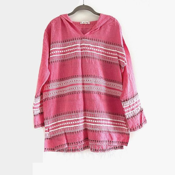 2xHP🎉 New Lemlem Makari Hoodie in Raspberry Size S - Picture 2 of 9